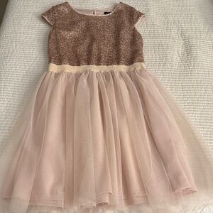 Zunie Sparkling Pink and Cream Formal Dress